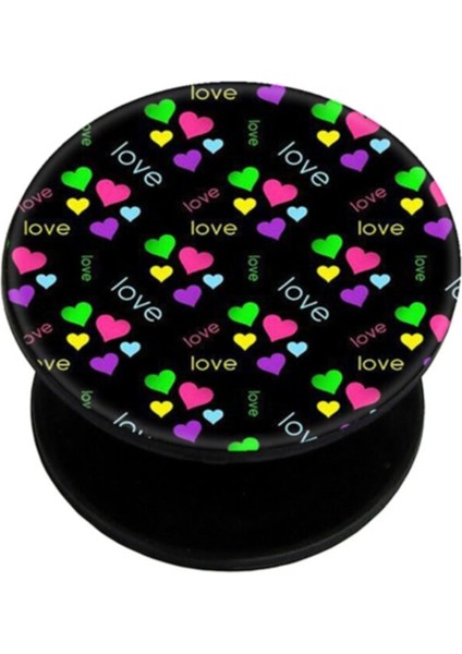 Popsocket Dijital Baskılı Telefon Tutacağı Telefon Parmak Tutucu Popsoket PS2101