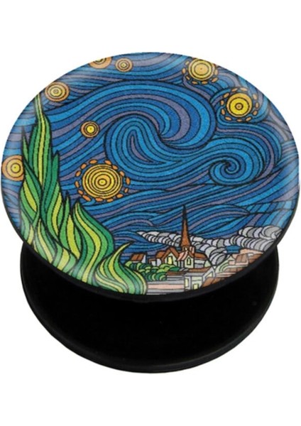 Popsocket Dijital Baskılı Telefon Tutacağı Telefon Parmak Tutucu Popsoket PS2072