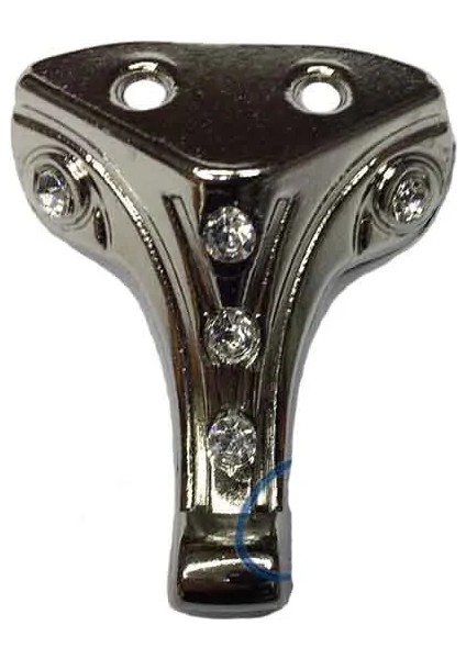 Taşlı Ahşap, Mdf, Sunta Sandık Ayağı, Kutu Ayak 3,5 cm - Nikel