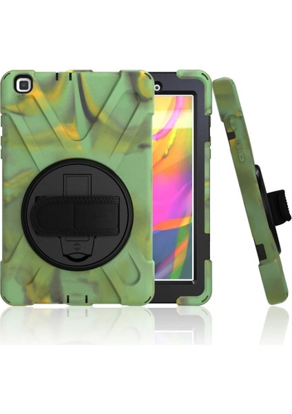 T290 Tab A 8 Kılıf Amazing Tablet Kapak - KAMUFLAJ-(5796)