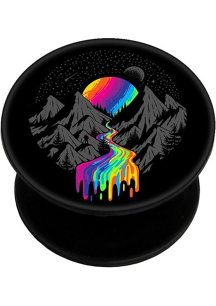 Popsocket Dijital Baskılı Telefon Tutacağı Telefon Parmak Tutucu Popsoket PS2049