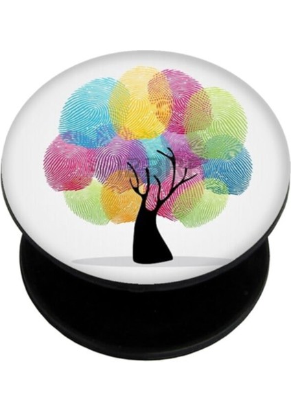 Popsocket Dijital Baskılı Telefon Tutacağı Telefon Parmak Tutucu Popsoket PS1284