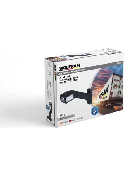 Dorse Boynuz Lamba Uzun Düz Tip Sol E Belgeli - Wolfram 40314 fiyatları