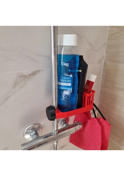Duş Şampuan Tutucu | Banyo Askısı | Boruya Uygun Şampuanlık