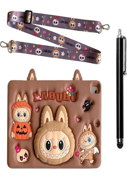 Honor Pad X9 11.5 Inç Uyumlu Askılı Labubu Standlı Kılıf Tablet Kalemi+Kirilmaz Cam