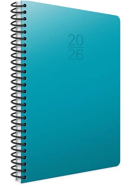 2026 Spiralli Günlük Ajanda Sert Kapak 17X24 cm 407