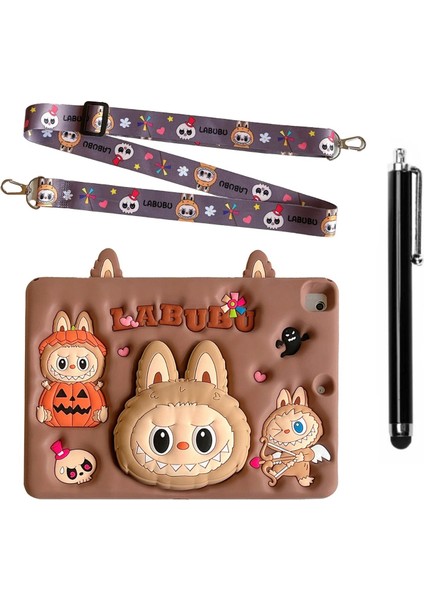 Huawei Matepad Se 11 Inç Uyumlu Askılı Labubu Standlı Tablet Kılıfı +Tablet Kalemi