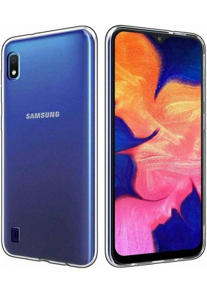 Samsung Galaxy A10 Kılıf Uyumlu Darbeye Dayanıklı 2.0 mm Ince Şeffaf Silikon Kapak