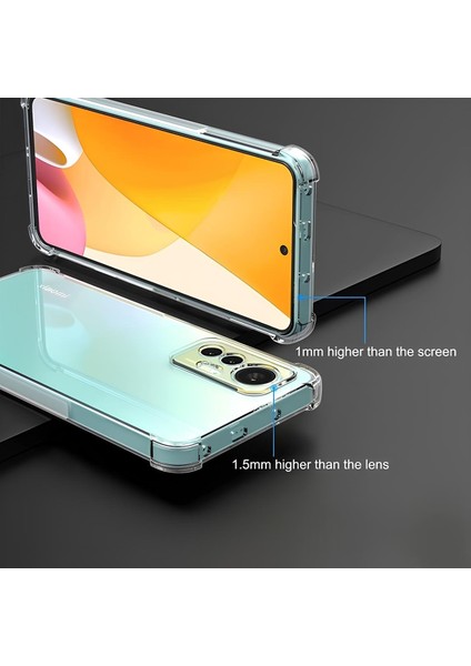 Xiaomi 12 Pro Kılıf Sararmaz Kenarları Yumuşak Anti Şok Şeffaf Silikon Kapak fiyatları
