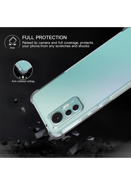 Xiaomi 12 Pro Kılıf Sararmaz Kenarları Yumuşak Anti Şok Şeffaf Silikon Kapak modelleri