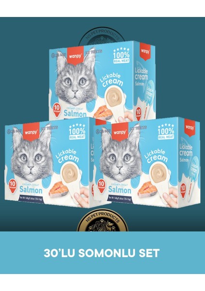 Lickable Cream Somonlu Kedi Ödül Maması 30X16 Gram