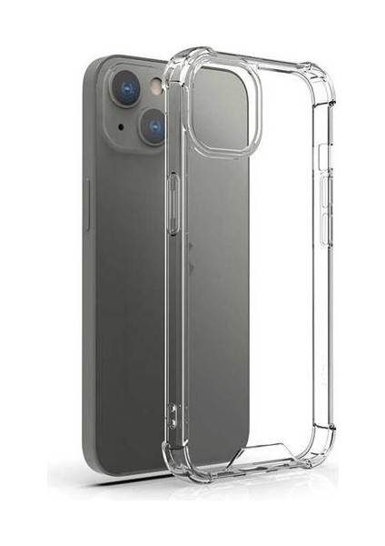 Apple iPhone 13 Mini Uyumlu Darbeye Dayanıklı Köşe Korumalı Kılıf Anti Şok Şeffaf Kapak