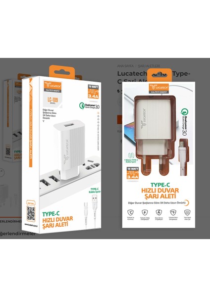 Samsung Tab S8 / S8+ / S8 Ultra / S6 Lite Uyumlu Type-C Hızlı Şarj Aleti indirimleri