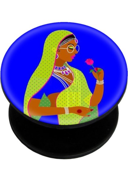 Popsocket Dijital Baskılı Telefon Tutacağı Telefon Parmak Tutucu Popsoket PS1537