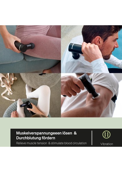 Fascıa Gun Mini Masaj Tabancası - "4 Başlıklı ve 4 Seviyeli Yüksek Kaliteli Fasyal Masaj" indirimleri