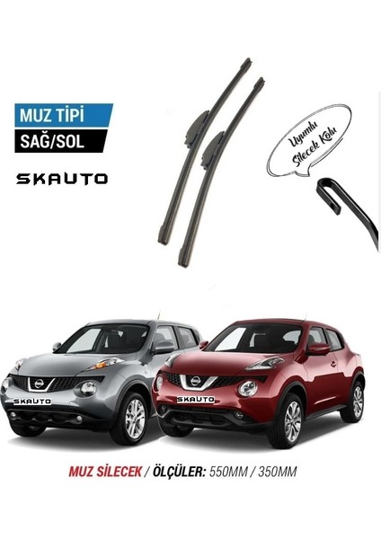 Nissan Juke Ön Cam Muz Silecek Takımı (2010-2016)