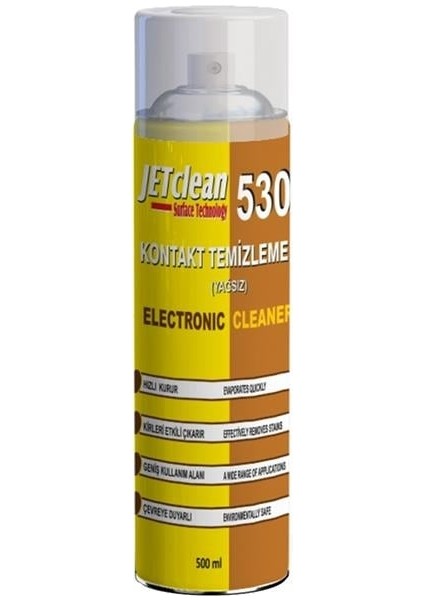 Jetclean 530 500 ml Kontak Yağsız Sprey