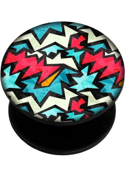 Popsocket Dijital Baskılı Telefon Tutacağı Telefon Parmak Tutucu Popsoket PS1422