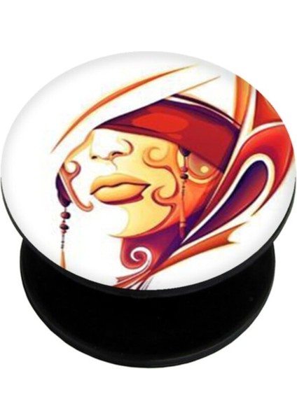 Popsocket Dijital Baskılı Telefon Tutacağı Telefon Parmak Tutucu Popsoket PS1554