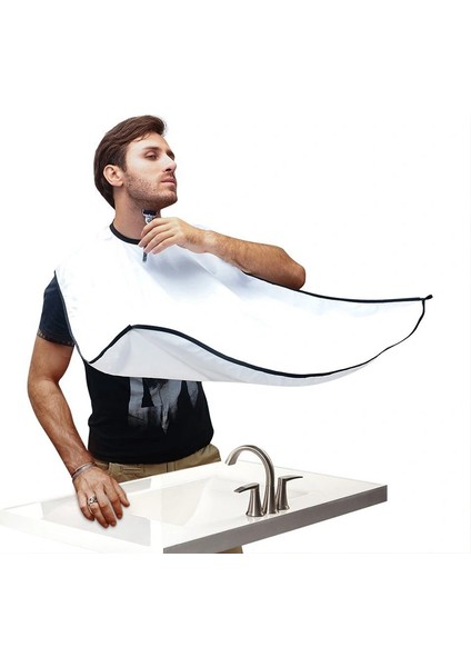 Pratik Sakal Kesme Örtüsü - Beyaz