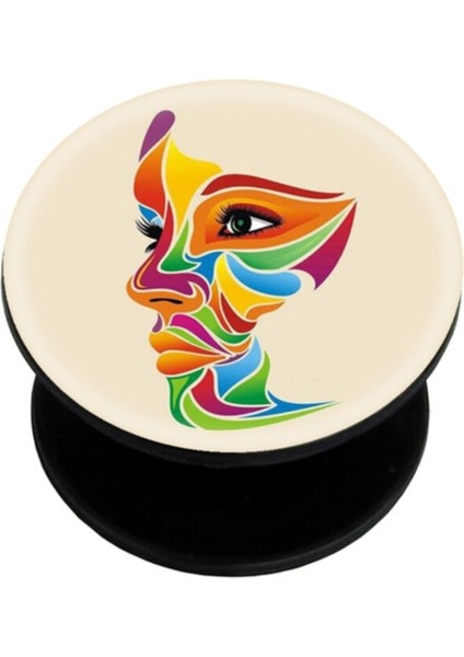 Popsocket Dijital Baskılı Telefon Tutacağı Telefon Parmak Tutucu Popsoket PS2177