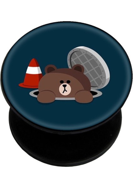 Popsocket Dijital Baskılı Telefon Tutacağı Telefon Parmak Tutucu Popsoket PS1181