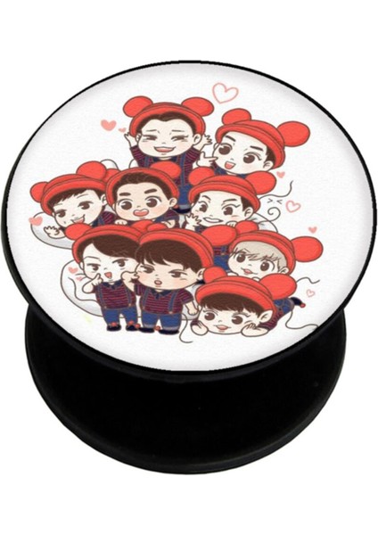 Popsocket Dijital Baskılı Telefon Tutacağı Telefon Parmak Tutucu Popsoket PS1100