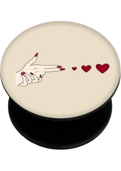 Popsocket Dijital Baskılı Telefon Tutacağı Telefon Parmak Tutucu Popsoket PS1561