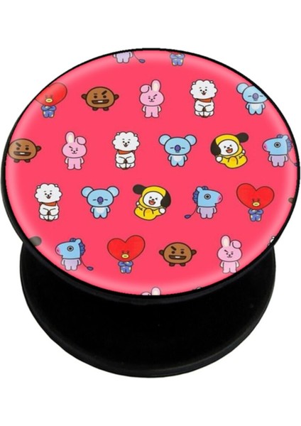 Popsocket Dijital Baskılı Telefon Tutacağı Telefon Parmak Tutucu Popsoket PS1140