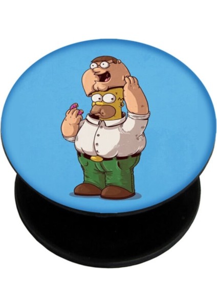 Popsocket Dijital Baskılı Telefon Tutacağı Telefon Parmak Tutucu Popsoket PS1944