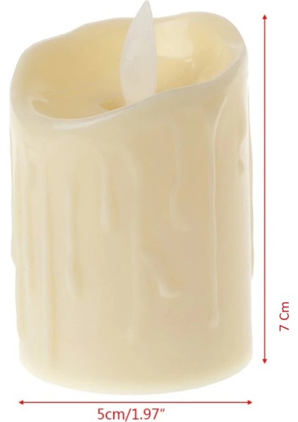 Alevli LED Mum Hareketli Alev Görünümlü Dekoratif Mum - 7cm fiyatları