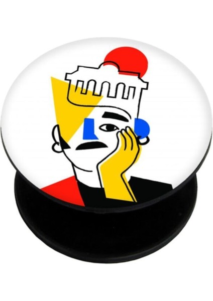 Popsocket Dijital Baskılı Telefon Tutacağı Telefon Parmak Tutucu Popsoket PS1410