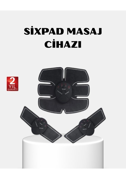 Ems Vücut Geliştirici Göbek ve Kol Pedli 6 Modlu Kas Cihazı