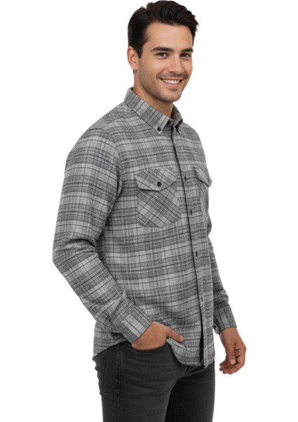 Erkek Kışlık Çift Cep Kapaklı Gömlek BGL-ST04931 fiyatları