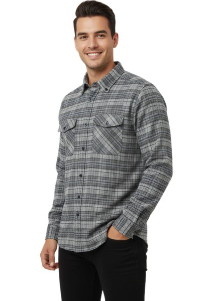 Erkek Kışlık Çift Cep Kapaklı Gömlek BGL-ST04931 fiyatları