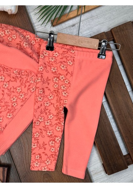 Premium Selanik Örgüsü Kadife Kumaş Çiçek Detaylı 2li Kız Bebek Takım fırsatları