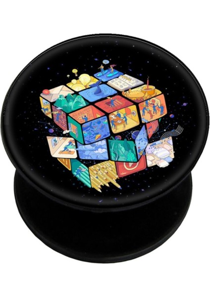 Popsocket Dijital Baskılı Telefon Tutacağı Telefon Parmak Tutucu Popsoket PS1183