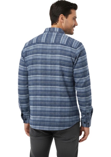 Erkek Kışlık Çift Cep Kapaklı Gömlek BGL-ST04931 modelleri