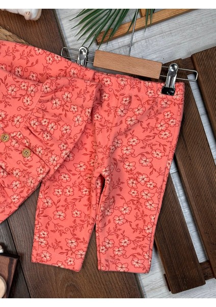 Premium Selanik Örgüsü Kadife Kumaş Çiçek Detaylı 2li Kız Bebek Takım indirimleri