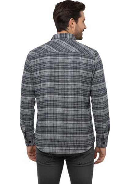 Erkek Kışlık Çift Cep Kapaklı Gömlek BGL-ST04931 fırsatları