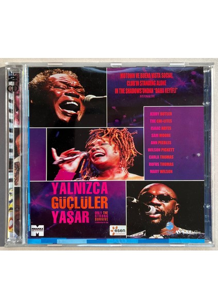 Yalnızca Güçlüler Yaşar Only The Strong Survive VCD Film (Jerry Butler,the Chi - Lites,isaac Hayes, Çift CD (Orijnal Dönem Baskı Cd)