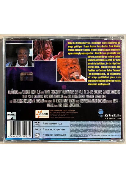 Yalnızca Güçlüler Yaşar Only The Strong Survive VCD Film (Jerry Butler,the Chi - Lites,isaac Hayes, Çift CD (Orijnal Dönem Baskı Cd) fiyatları