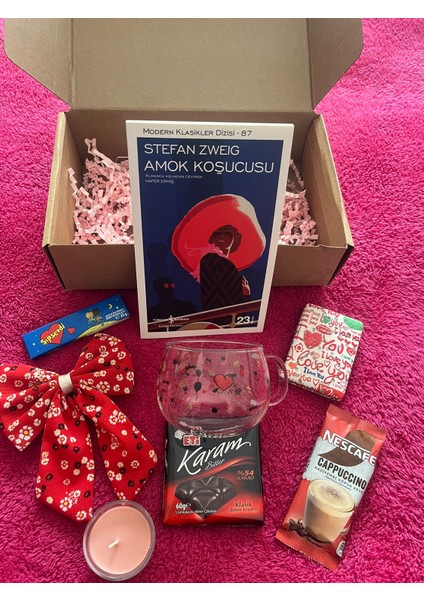 Yeni Yıl Hediye Kutusu, Stefan Zweig Kitaplı Kırmızı Huzur Seti, Klasik Edebiyat Kutusu fiyatları