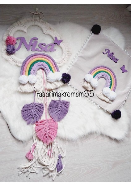 Makrome Kapı Süsü ve Yastık Kılıfı