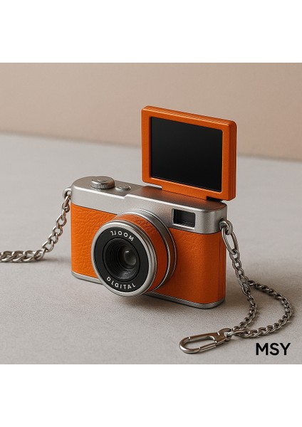 Mini Dijital Kamera– Vintage Tasarım, Açılır Ekran, 1080P 48MP Fotoğraf & Video-Başparmak