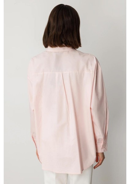 Taş Detaylı Pembe Kadın Gömlek 50366-2Y5 fırsatları