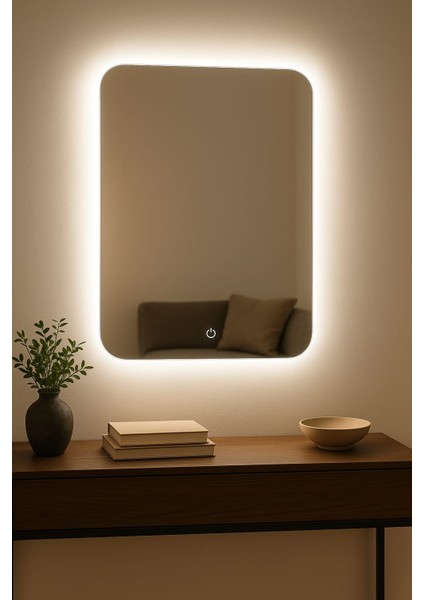 Boho Dokunmatik Ledli Ayna, Ledli Ayna, Konsol Aynası, Dresuar Aynası, Banyo Aynası modelleri