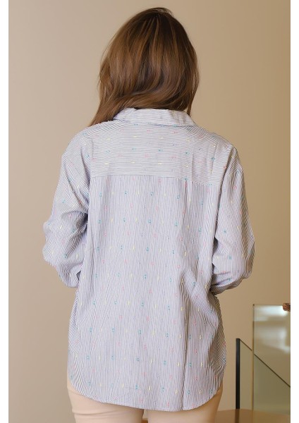 Uzun Kollu Düğmeli Laci Ekru Kadın Gömlek 29754-2Y5 fırsatları