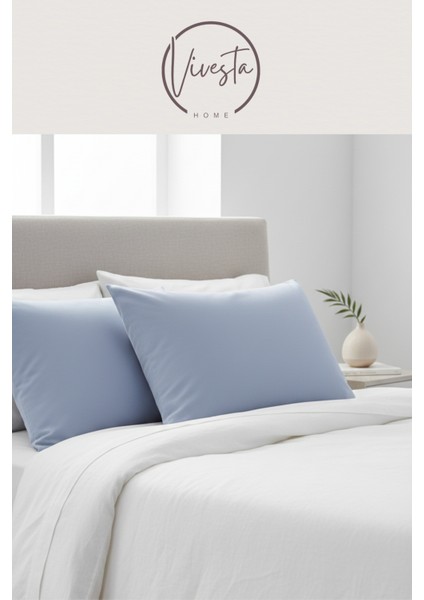 2’li Kapaklı Yastık Kılıfı Seti 50×70 cm – Dayanıklı, Yumuşak Dokulu, Otel Kalitesi