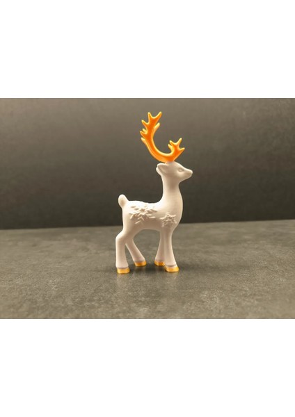 3’lü Kar Tanesi Desenli Geyik Seti | Yılbaşı ve Noel Dekoru | Masa, Raf ve Vitrin Süsü fırsatları